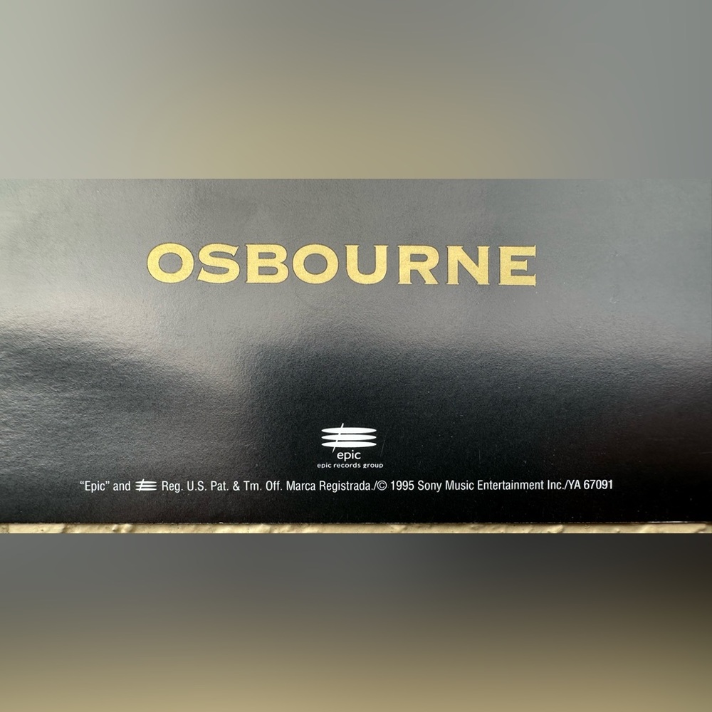 Ozzy Osbourne Ozzmosis 2-Sided 12 X 12 Promo Poster (1995, Sony Music) - Picture 3 of 3
